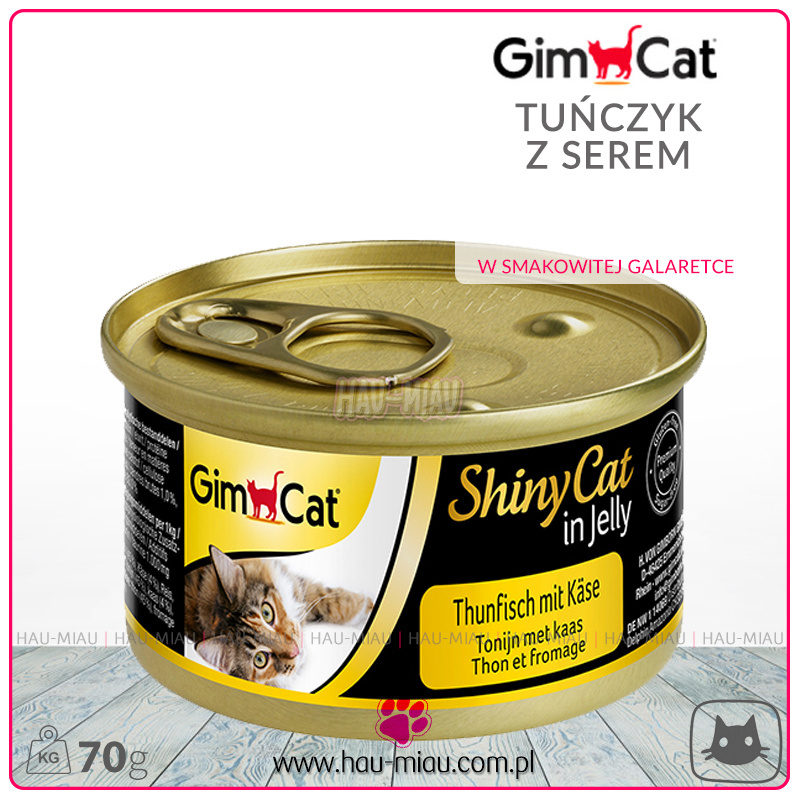 GimCat - Shiny Jelly - TUŃCZYK Z SEREM - 70g GimCat - Shiny Jelly - TUŃCZYK Z SEREM - 70g