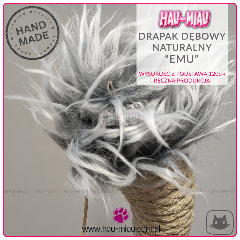 Hau-Miau - Naturalny drapak dla kota z dębu - EMU - 120cm Hau-Miau - Naturalny drapak dla kota z dębu - EMU - 120cm