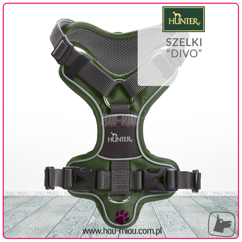 Hunter - Szelki DIVO - Zielono-Szare - rozmiar L / XL Hunter - Szelki DIVO - Zielono-Szare - rozmiar L / XL