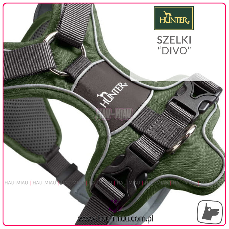 Hunter - Szelki DIVO - Zielono-Szare - rozmiar L Hunter - Szelki DIVO - Zielono-Szare - rozmiar L