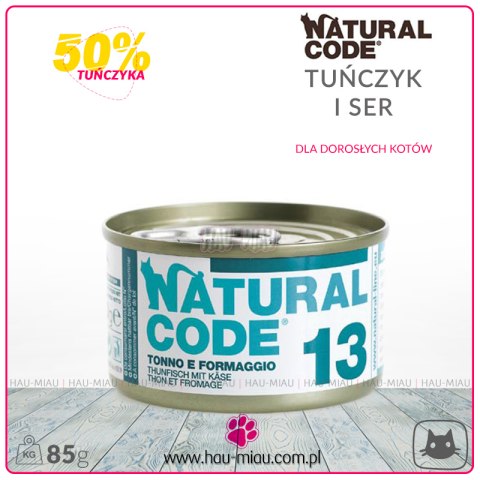 Natural Code - 13 - TUŃCZYK I SER - 85g