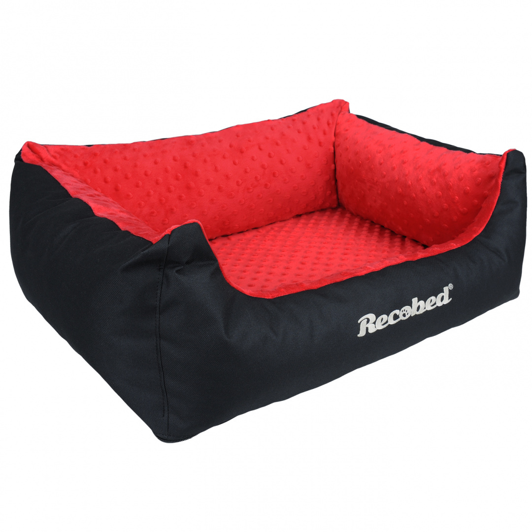 Recobed - Kanapa - SARGASSO - Czarno-Czerwona - L - 100 x 80 cm Recobed - Kanapa - SARGASSO - Czarno-Czerwona - L - 100 x 80 cm