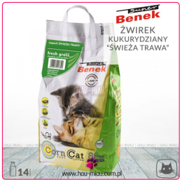 Super Benek - Corn Cat Świeża trawa - 14 L