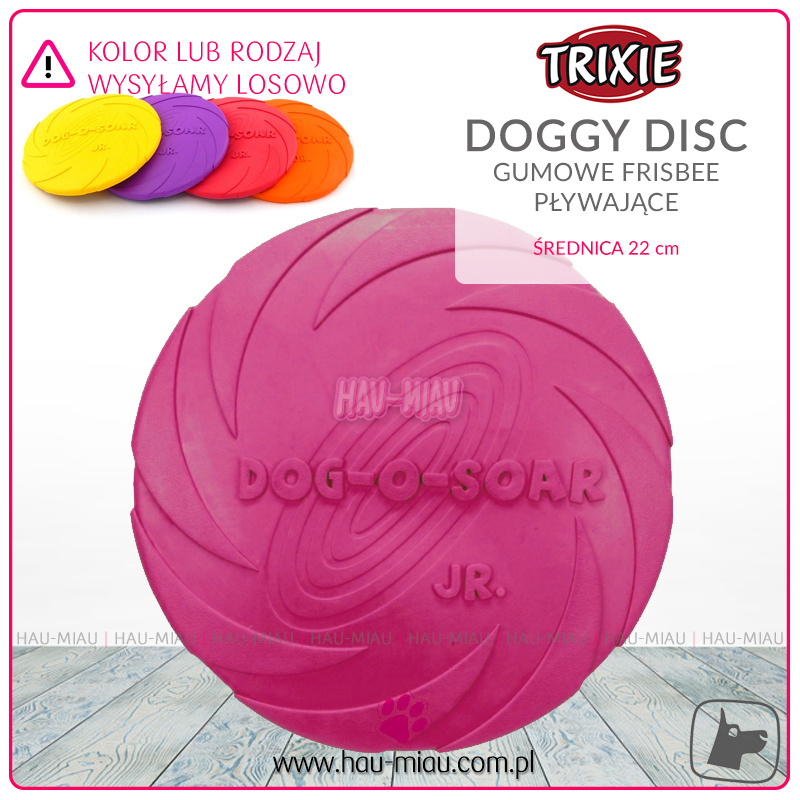 Trixie - Doggy Disc - Frisbee / Dysk z Frisbee z naturalnego kauczuku - 22 cm - TOY Trixie - Doggy Disc - Frisbee / Dysk z Frisbee z naturalnego kauczuku - 22 cm - TOY