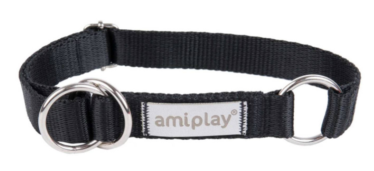 AmiPlay - Obroża półzaciskowa - SAMBA - CZARNA - XL - 45-60 cm AmiPlay - Obroża półzaciskowa - SAMBA - CZARNA - XL - 45-60 cm