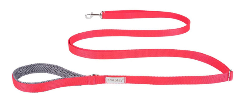 AmiPlay - Smycz regulowana Easy Fix - SAMBA - CZERWONA - M - 160-300 x 2cm AmiPlay - Smycz regulowana Easy Fix - SAMBA - CZERWONA - M - 160-300 x 2cm