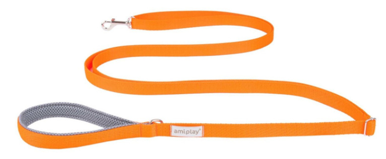 AmiPlay - Smycz regulowana Easy Fix - SAMBA - POMARAŃCZOWA - L - 160-300 x 2,5cm AmiPlay - Smycz regulowana Easy Fix - SAMBA - POMARAŃCZOWA - L - 160-300 x 2,5cm