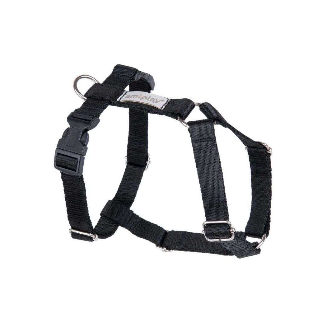 AmiPlay - Szelki regulowane Guard - SAMBA - CZARNE - XL AmiPlay - Szelki regulowane Guard - SAMBA - CZARNE - XL