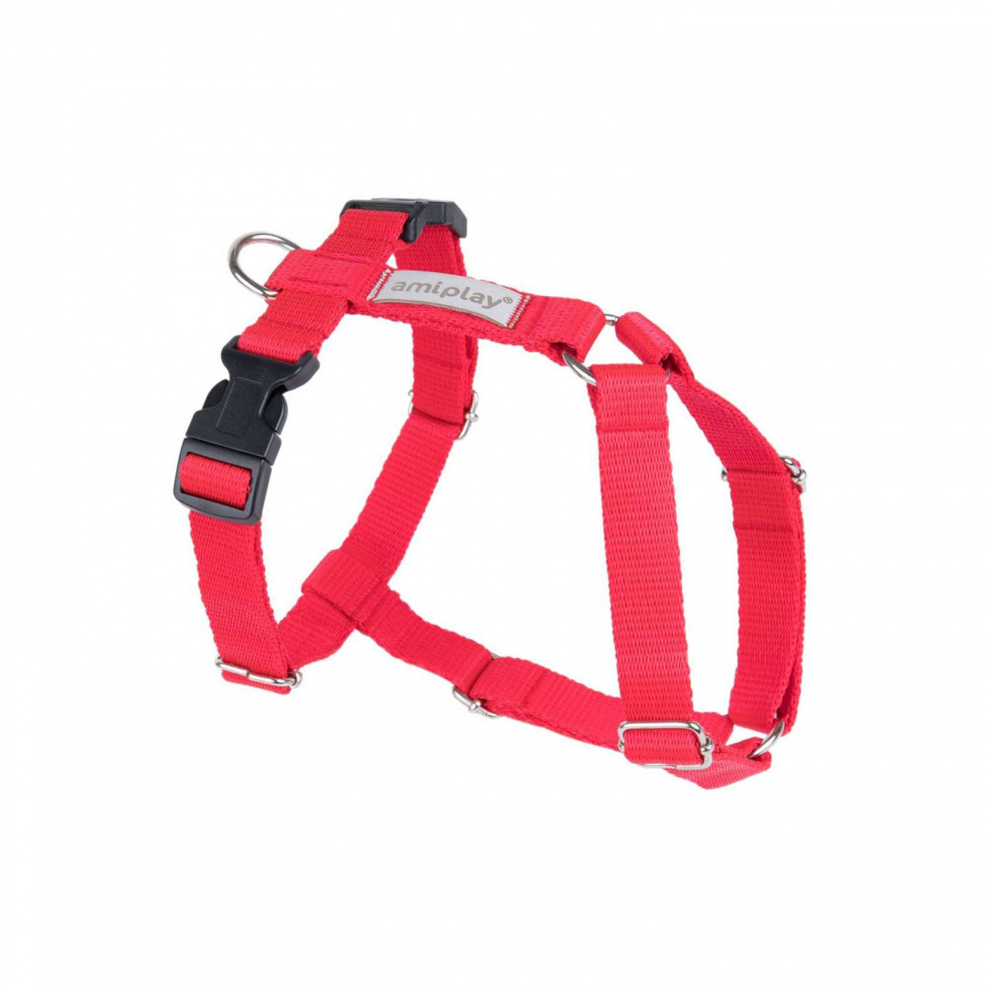 AmiPlay - Szelki regulowane Guard - SAMBA - CZERWONE - M AmiPlay - Szelki regulowane Guard - SAMBA - CZERWONE - M