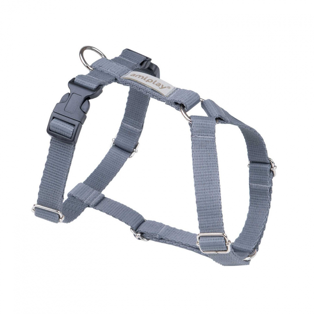 AmiPlay - Szelki regulowane Guard - SAMBA - SZARE - L AmiPlay - Szelki regulowane Guard - SAMBA - SZARE - L
