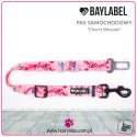 Baylabel - Pas do samochodu dla psa - Cherry Blossom - 2 cm