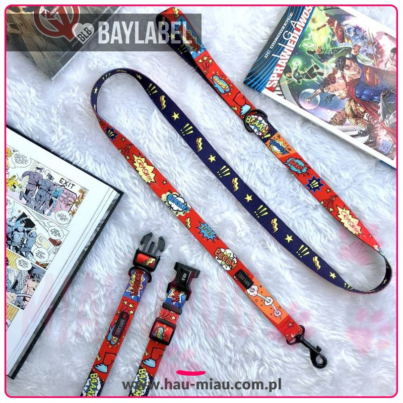 Baylabel - Pas do samochodu dla psa - Step-In Super Hero - 2,5 cm Baylabel - Pas do samochodu dla psa - Step-In Super Hero - 2,5 cm