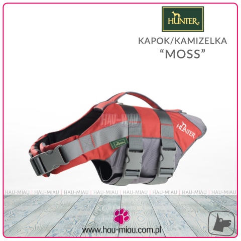 Hunter - Kapok Kamizelka do pływania MOSS - Czerwono-Szara - rozmiar L Hunter - Kapok Kamizelka do pływania MOSS - Czerwono-Szara - rozmiar L