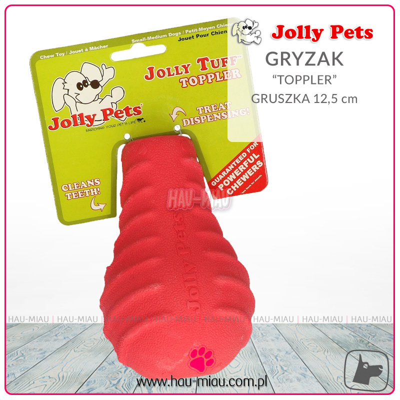 Jolly Pets - Jolly Tuff Toppler - Gryzak Gruszka - 12,5 cm Jolly Pets - Jolly Tuff Toppler - Gryzak Gruszka - 12,5 cm