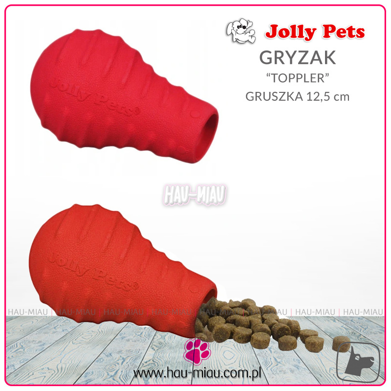 Jolly Pets - Jolly Tuff Toppler - Gryzak Gruszka - 12,5 cm Jolly Pets - Jolly Tuff Toppler - Gryzak Gruszka - 12,5 cm
