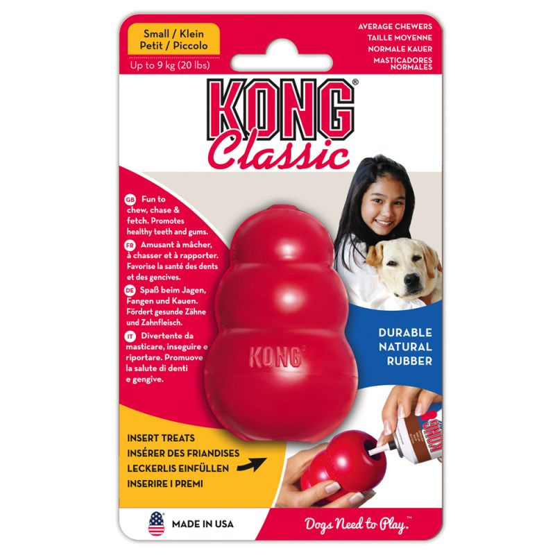 Kong - Classic Small - dla psów do 9kg - TOY Kong - Classic Small - dla psów do 9kg - TOY