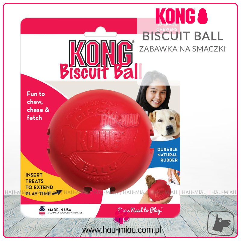 Kong - Biscuit Ball dla psa - 7cm Kong - Biscuit Ball dla psa - 7cm
