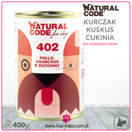 Natural Code - 402 - KURCZAK, KUSKUS i CUKINIA - 400g