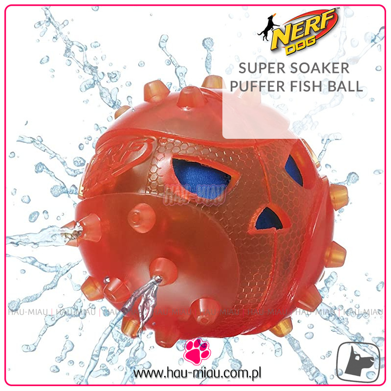 Nerf Dog - Zabawka pływająca - Nerf Pet Super Soaker Puffer Fish Ball - TOY