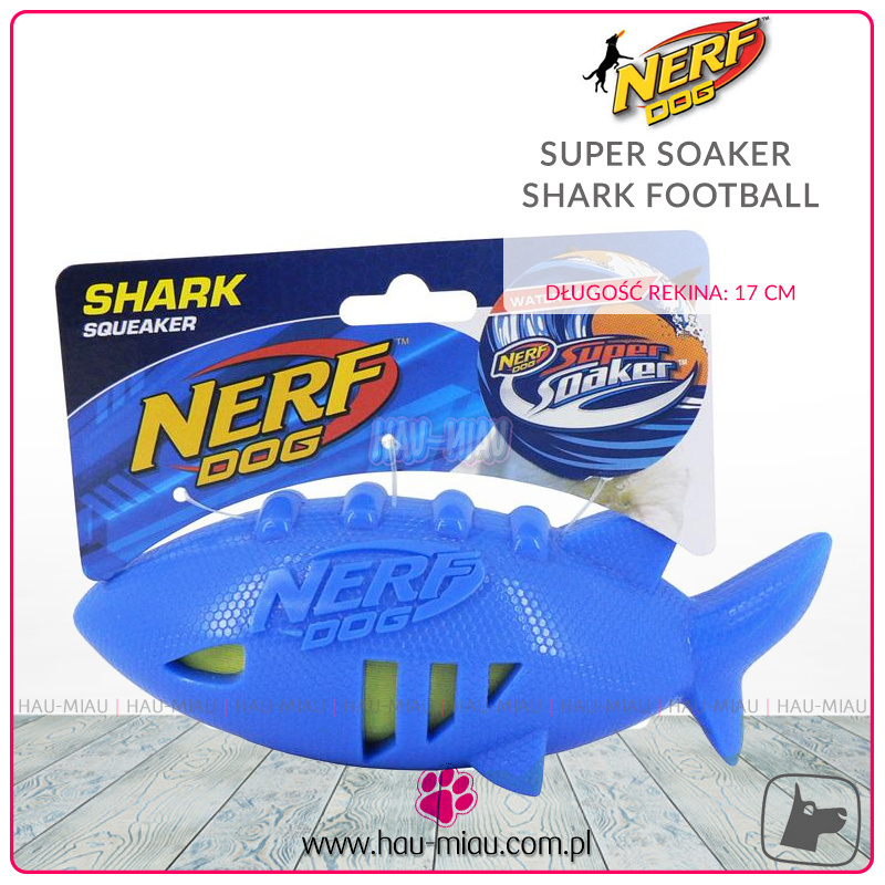 Nerf Dog - Zabawka pływająca - Shark Football - TOY Nerf Dog - Zabawka pływająca - Shark Football - TOY