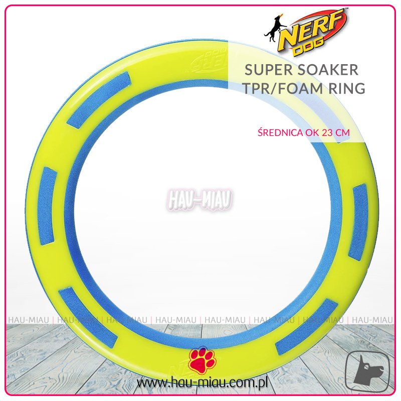 Nerf Dog - Zabawka pływająca - Nerf Pet Super Soaker TPR/Foam Ring - TOY