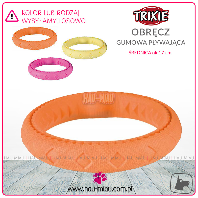 Trixie - Obręcz z gumy termoplastycznej (TPR) - 17cm - TOY Trixie - Obręcz z gumy termoplastycznej (TPR) - 17cm - TOY